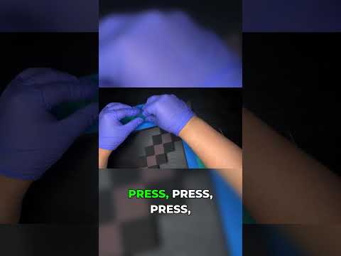 Satisfying Blue Silicone Pressing Process #asmr #satisfying #oddlysatisfying