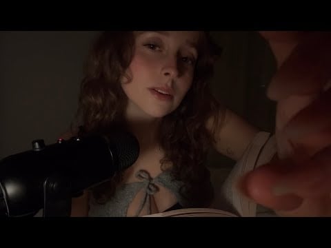 ASMR semi-audibly reading you to sleep (checking in on you "are you still there")