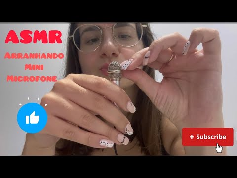 ASMR Caseiro arranhando o mini microfone (sons de boca, arranhando o microfone, sons de luva) #asmr