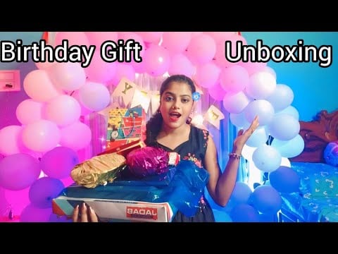 ASMR My Birthday Gift Unboxing 📦😭