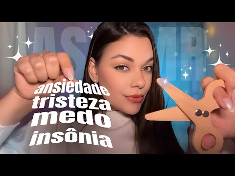 ASMR: TIRANDO SUA ENERGIA NEGATIVA (ansiedade indo embora)