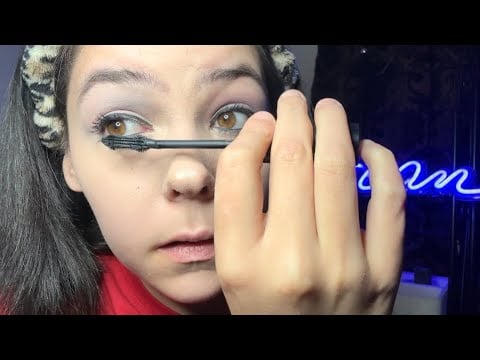 Shower routine and evening makeup  