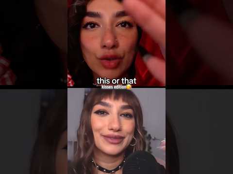this or that (smooches edition) 💋 #asmr #thisorthat #asmrvideo