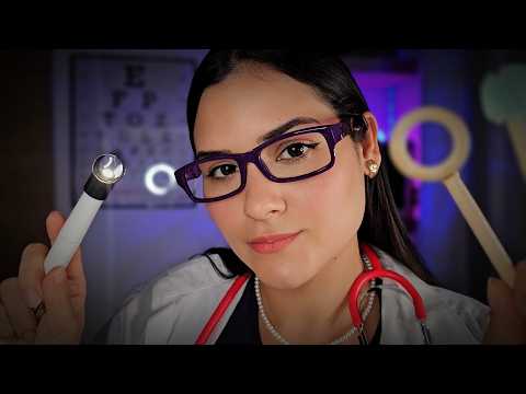 ASMR Exame dos Nervos Cranianos Completo | ROLEPLAY MÉDICO 🧠✨️