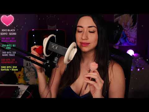 🌙A S M R🌙 EN VIVO/LIVE 💎!s !tip !cofres !earlicking