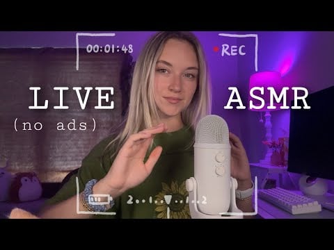 2 Hours of Livestream ASMR *NO MIDROLL ADS!*
