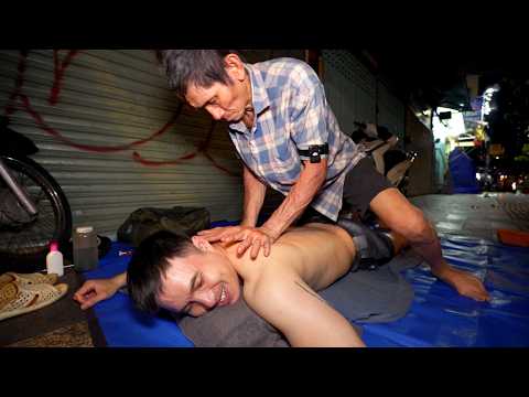 Legendary $6 Street Massage: 42 Years of Mastery Stretching & Cupping by Expert Chú 7