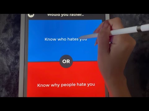 iPad ASMR - Let's PLAY would you Rather (Hard Mode) - Clicky Whispering