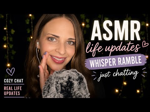 ASMR Whisper Ramble 💙 Life Updates & Cozy Chatting