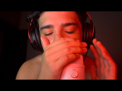 Binaural Cupped Mouth Sounds, Whispered Trigger Words ASMR