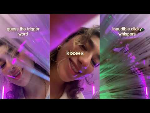 Lay down on my lap for all the kisses and clicky inaudible whispers ASMR