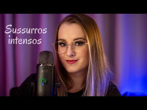 ASMR BINAURAL |  SUSSURRANDO PALAVRAS QUE VÃO TE ARREPIAR | SUSSURROS DE ORELHA A ORELHA | BLUE YETI