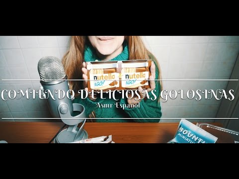 ⭐️ ASMR ESPAÑOL ⭐️ ❤️ Comiendo deliciosas golosinas ❤️ Eating chocolate and other ❤️