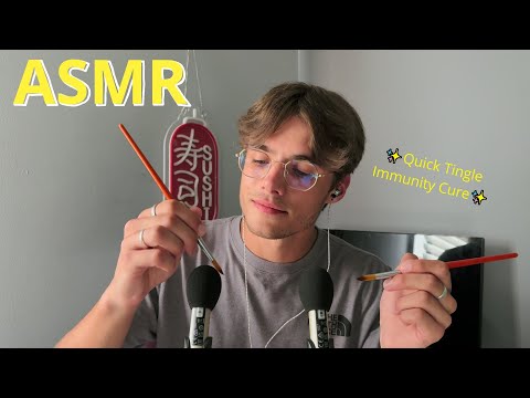 ASMR // ✨ Quick Tingle Immunity CURE ✨ (Mic Brushing, No Talking)