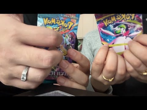 ASMR | Unboxing Pokemon Card with my husband (minimal talking, card)
