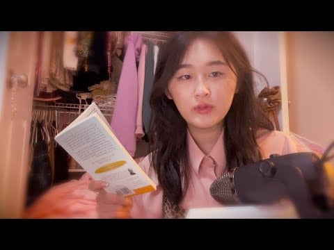 ASMR 🐆 inaudible whispers & reading to you