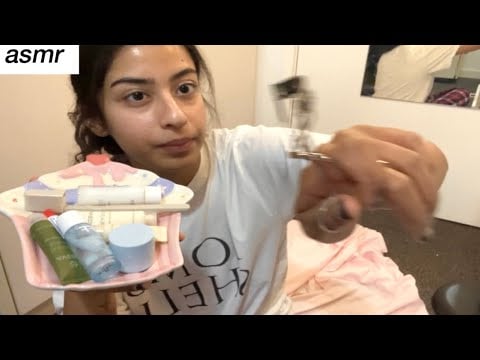 Travel skincare ASMR on you before flight 