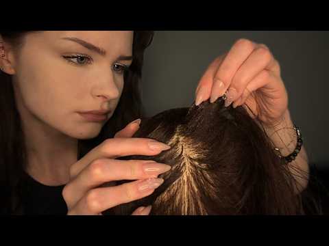 Fast Hair Parting, Scratching, Plucking (No Talking) [ASMR]