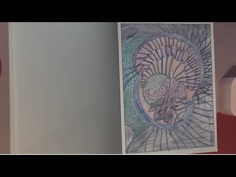 ASMR Coloring In A Mindfulness Coloring Book