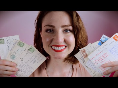 ASMR - Looking At Postcards (whispered)