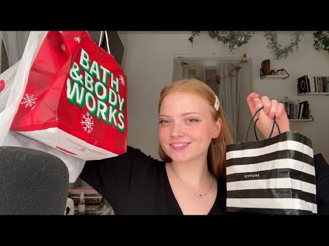 ASMR-WHAT I GOT FOR MY FAMILY FOR CHRISTMAS 🎁🎄❤️💚