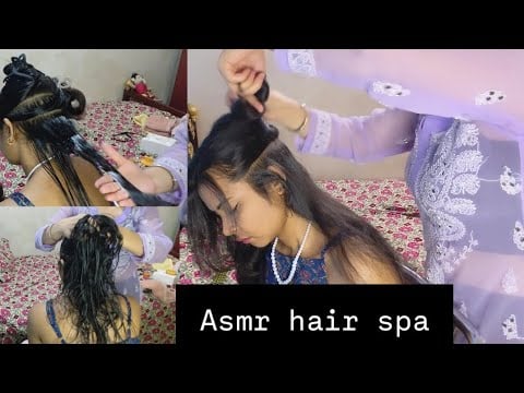 Asmr Extremely Relaxing Hair Spa By My Bestie...💆‍♀️🤗❤️