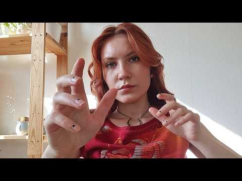 ASMR hypnotic hand movements and overlay sounds