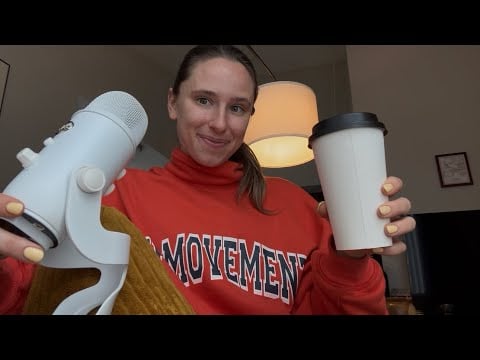 ASMR Casual Coffee Chit Chat (Clicky whispers, life rambles)