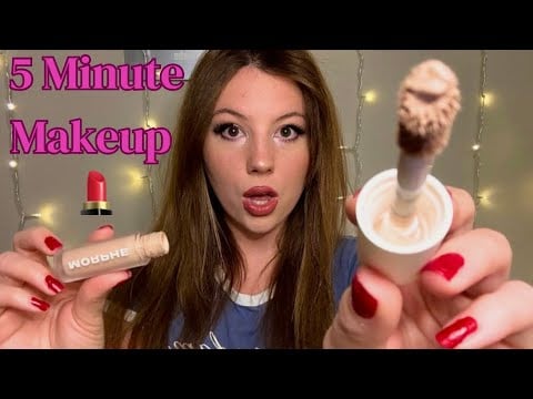 ASMR 5 MINUTE MAKEUP APPLICATION (Layered Sounds)🔊 