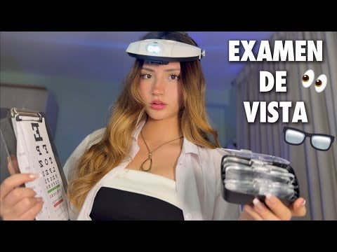 ASMR EXAMEN DE VISTA 👀 ROLEPLAY MÉDICO 🏥