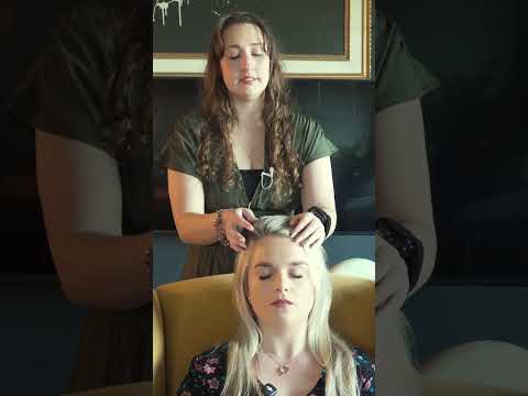 asmr hair play and personal attention on a real person
