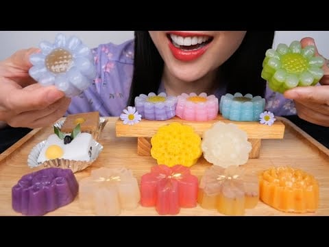 THAI DESSERT (LAYER CAKE VRS. JELLO) ASMR EATING SOUNDS | NO TALKING | SAS-ASMR