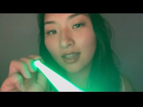 ASMR| FAST & AGGRESSIVE LIGHT VISUALS (Light Saber, Pen Light & TINGLY Inaudible Mouth Sounds)
