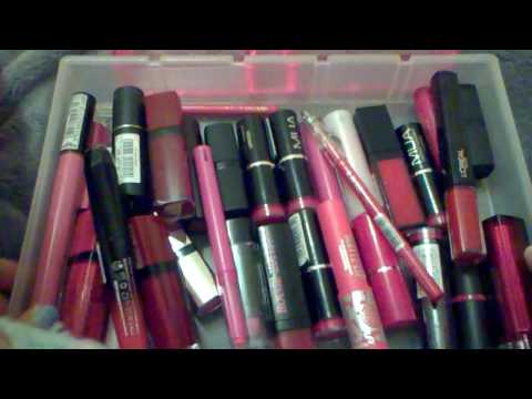 relaxing lipstick 💄 organising soft spoken ASMR