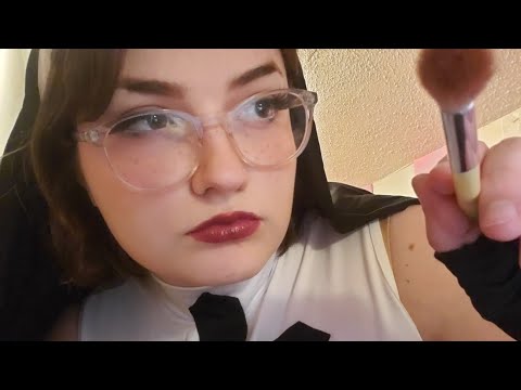 ASMR Rude Big Sister Gives You a Halloween Makeover