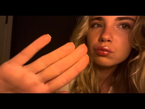 ASMR cozy hand movements to relax your eyes