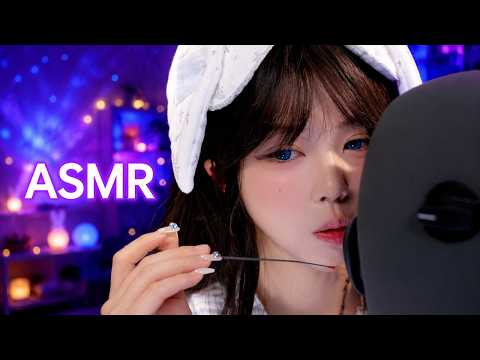 ASMR KU100 (No Talking) Mouth Sounds + Soft Gloves | Deep Tingles & Sleep
