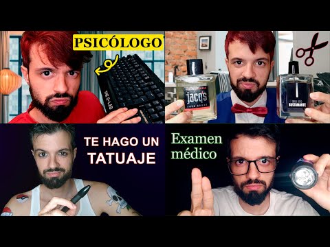 ASMR | RECOPILACIÓN de ROLEPLAY EN 2023 | corte de pelo, médico, tatuador, trajes a medida