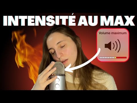 ASMR FR | intensité du micro au MAX + chuchotements + inaudible  + bruits de bouche en 1 vidéo 😍🎁