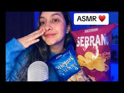 ASMR | CALIFICANDO Y PROBANDO SNACKS DE ESPAÑA 🇪🇸 ☺️🧡
