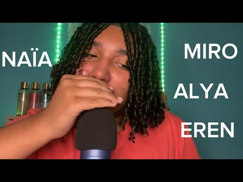 ASMR: PRÉNOMS BRUITS DE BOUCHE+VISUEL (inaudible)