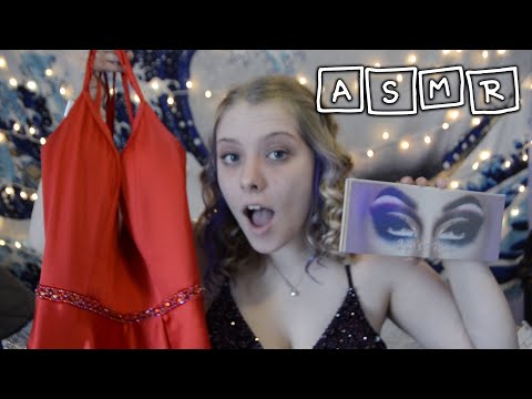 ASMR │Getting You Ready For Prom! Makeup Sounds and Hair Brushing♡