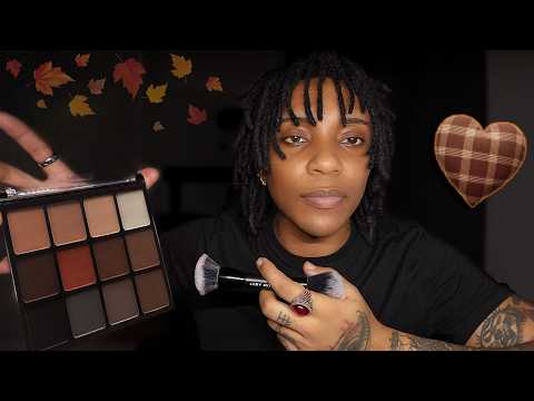 ASMR | Black Guy Does Your FALL Makeup (While Half Asleep)