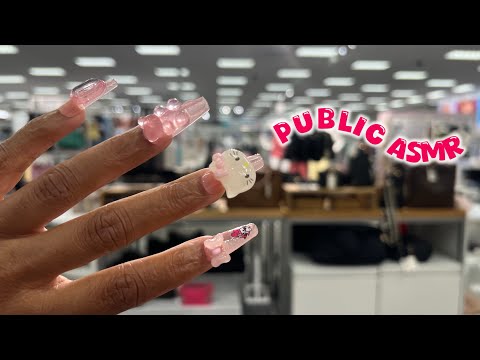 PUBLIC ASMR IN TARJAY | Purse 👛 Tapping, Camera Scratching, Clicky Whispers & More!