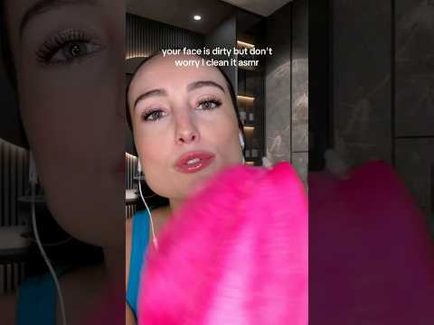cleaning your dirty face #asmr