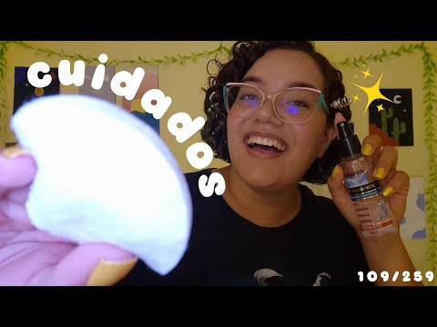 ASMR FAZENDO SEUS CUIDADOS FACIAIS 💕✨