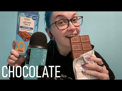 ASMR Eating Salted Pretzel FROZEN Crunchy Chocolate Bar 🍫🥨