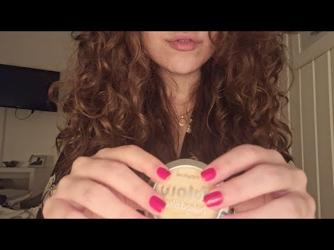 ASMR objetos aleatórios, tapping, sons de boca, e conversa 💤