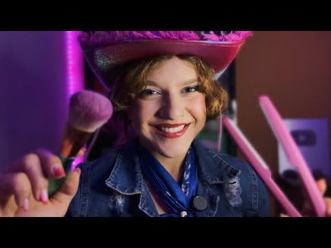 ASMR 2000s GAROTA POPULAR TRANSFORMANDO VOCÊ ✨Cabelo e maquiagem 
