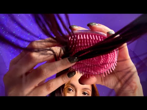 ASMR REALISTA: VOU MEXER NO SEU CABELO ATÉ VOCÊ DORMIR (cuidados capilares noturnos + cafuné)